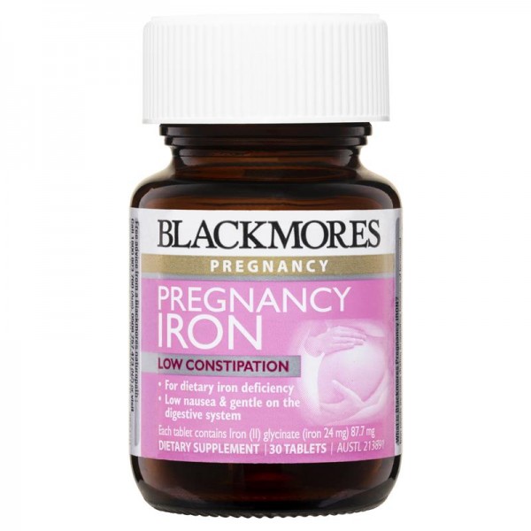 Blackmores - Pregnancy Iron - Viên uống bổ sung sắt cho bà bầu 30 viên