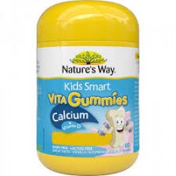 Nature's Way - Kẹo dẻo Canxi D - Kids Smart Vita Gummies Calcium 60 Viên